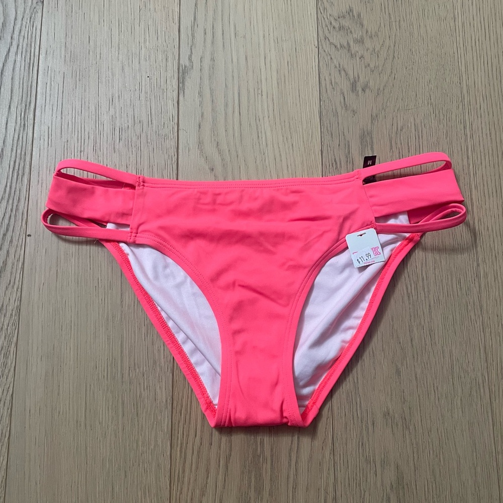 VSPINK Neon ORANGE Victoria's Secret Swim Bikini Bottom